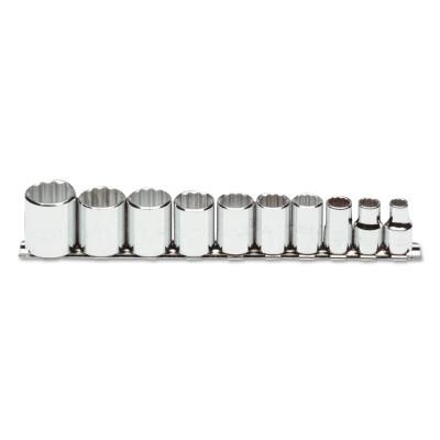 Stanley® Products Torqueplus 10 Piece Socket Sets, 3/8 in, 12 Point, 52118