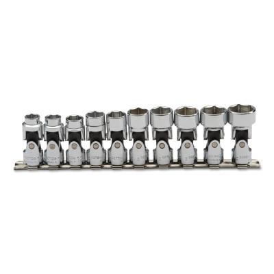 Stanley® Products Torqueplus 12 Piece Metric Universal Socket Sets, 3/8 in, 12 Point, 52201