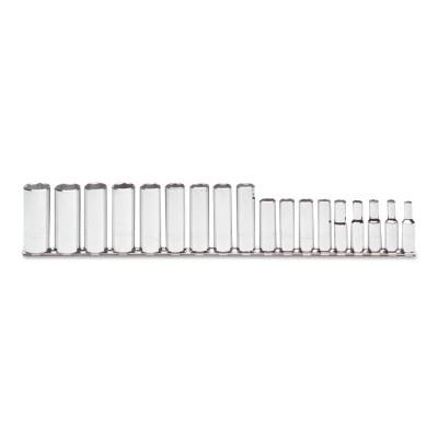 Stanley® Products Torqueplus 18 Piece Metric Deep Socket Sets, 3/8 in, 6 Point, 52203