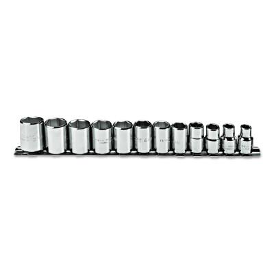 Stanley?? Products Torqueplus 12 Piece Metric Socket Sets, 3/8 in, 6 Point, 52212