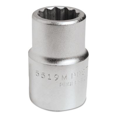 Stanley?? Products Torqueplus Metric Sockets 3/4 in, 3/4 in Drive, 54 mm, 12 Points, 5554M
