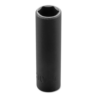 Stanley® Products Torqueplus Metric Deep Impact Sockets 1/4 in, 1/4 in Drive, 10 mm, 6 Points, 6510MH