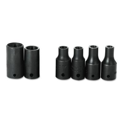 Stanley?? Products Torqueplus Metric Impact Sockets 1/4 in, 1/4 in Drive, 15 mm, 6 Points, 6915M