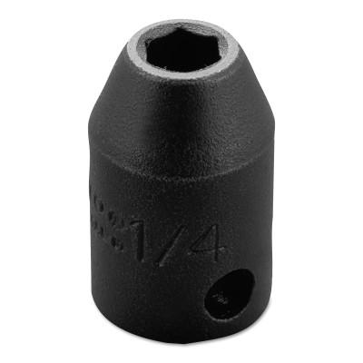 Stanley?? Products Torqueplus Impact Sockets 3/8 in, 3/8" Dr, 1/4 in, 6 Pt, 7208H