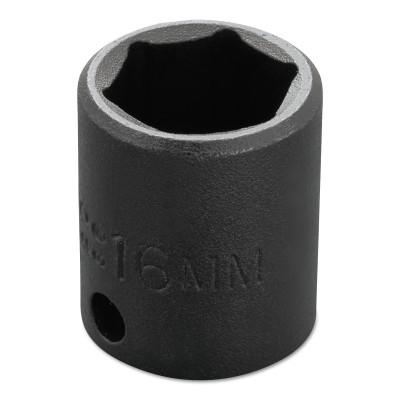 Stanley?? Products Torqueplus Metric Impact Sockets 3/8 in, 3/8 in Drive, 16 mm, 6 Points, 7216M