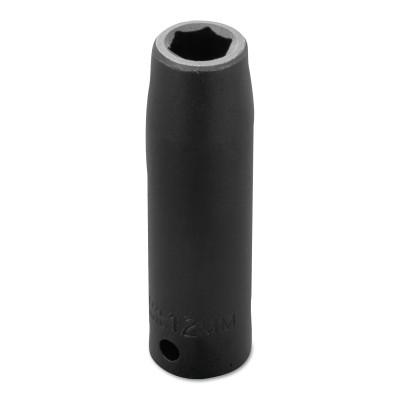 Stanley?? Products Torqueplus Metric Deep Impact Sockets 1/2 in, 1/2 in Drive, 12 mm, 6 Points, 7312M