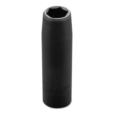 Stanley® Products TorquePlus Thin Wall Deep Impact Sockets, 1/2 in Drive, 14 mm, 6 Point, 7314MHT
