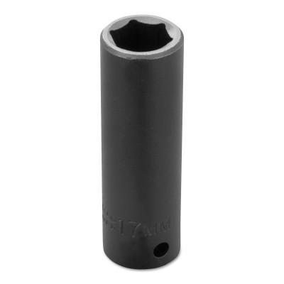 Stanley® Products Torqueplus Metric Deep Impact Sockets 1/2 in, 1/2 in Drive, 17 mm, 6 Points, 7317M