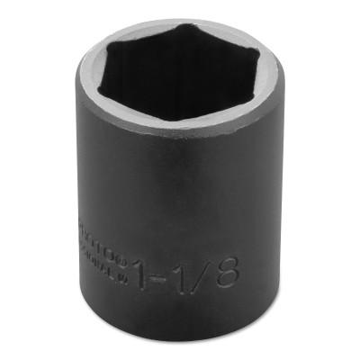 Stanley?? Products Torqueplus Impact Sockets, 1/2 in Drive, 1 1/8 in Opening, 6 Points, 7436H