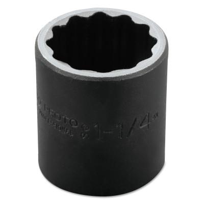 Stanley?? Products Torqueplus Impact Sockets, 1/2 in Drive, 1 1/4 in Opening, 6 Points, 7440H