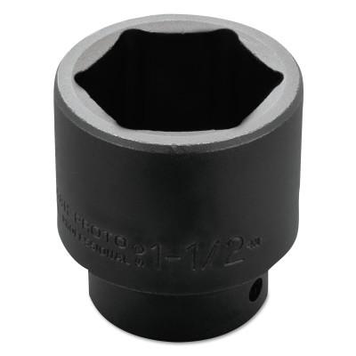 Stanley® Products Torqueplus Impact Sockets, 1/2 in Drive, 1 1/2 in Opening, 6 Points, 7448H