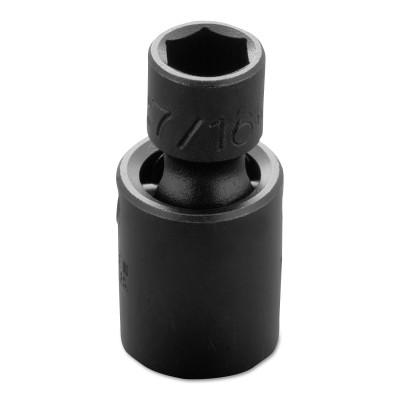 Stanley® Products Drive Universal Impact Sockets, 3/8 in Drive, 7/16 in, 1 63/64 in L, 6 Points, 77274P