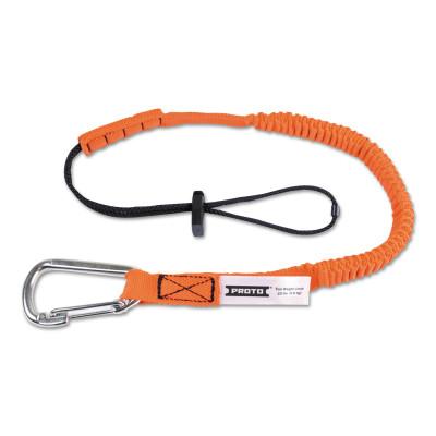 Stanley® Products Elastic Lanyard With Stainless Steel Carabiners, 48 in, Hook, 15 lb Load Cap, LAN15LBSSCAR