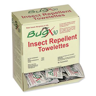 First Aid Only® BugX30 DEET Wipe, 5mL, Packets, BX/50, 18-750