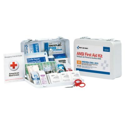 First Aid Only® ANSI A Type III Weatherproof Bulk First Aid Metal Kits, 25 Person, Wall Mount, 90560