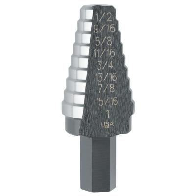 Stanley® Products High Speed Steel Fractional Self-Starting, 3/16 in to 7/8 in, 12 Steps, 10234