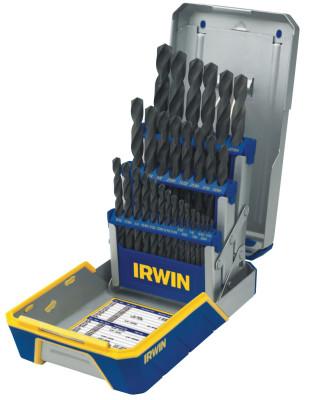 Stanley® Products 29-pc Black Oxide Metal Index Drill Bit Set, 1/16 in to 1/2 in Cut dia, 3018004