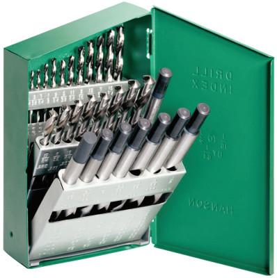 Stanley® Products Reduced Shank High Speed Steel Drill Bit Sets, 1/16 in-1/2 in Cut Dia, 29/Set, 60148