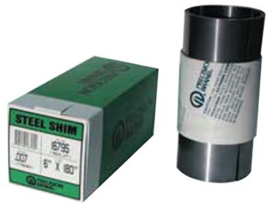 Precision Brand Steel Shim Stock Rolls, 0.00075", Low Carbon 1008/1010 Steel, 0.01" x 120" x 12", 16460