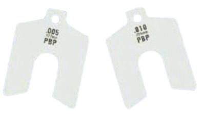 Precision Brand Decimal Slotted Shim Refill Packages, 0.00008", Stainless 300, 0.001" x 2" x 2", 42205