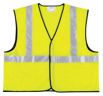 MCR Safety Class II Economy Safety Vests, Large, Lime, VCL2SLL