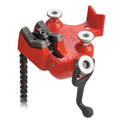 Ridge Tool Company Top Screw Bench Chain Vise, BC510A, 1/8 in - 5 in Pipe Cap, 40205