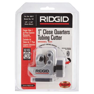 Ridge Tool Company Midget Tubing Cutters, 1/4 in-1 1/8 in, w/Spare Cutter Wheel, 40617