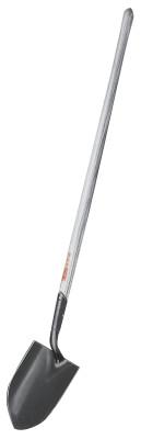 Ridge Tool Company Shovels, 11 1/2 in X 8 5/8 in Round Point Blade, 47 in White Ash Long Handle, 52300