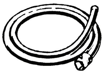 Ridge Tool Company Drain Cleaner 6 ft Rear Guide Hose, A-14, 59235