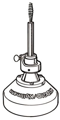 Ridge Tool Company Drain Cleaner Adapter, 35 ft x 3/8 in Cable w/Bulb Auger, A-17-B, 59255