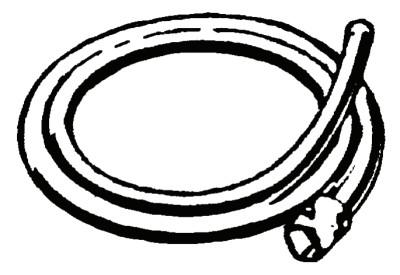 Ridge Tool Company Drain Cleaner Accessories, 12 ft Rear Guide Hose, K-60, 61615