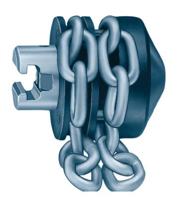 Ridge Tool Company Drain Cleaner Tools, Chain Knocker, 2 in, T-216, 63060