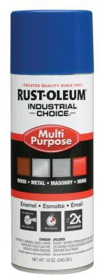Rust-Oleum® Industrial Industrial Choice 1600 System Enamel Aerosol, 12 oz, Safety Blue, High-Gloss, 1624830