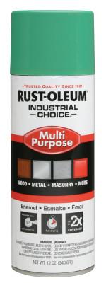 Rust-Oleum® Industrial Industrial Choice 1600 System Enamel Aerosols, 12oz, OSHA Safety Green, Hi-Gloss, 1633830