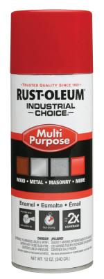 Rust-Oleum® Industrial Industrial Choice 1600 System Enamel Aerosol, 12 oz, OSHA Safety Red, Hi-Gloss, 1660830