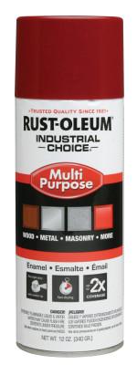 Rust-Oleum® Industrial Industrial Choice 1600 System Enamel Aerosols, 12 oz, Banner Red, High-Gloss, 1666830