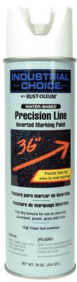 Rust-Oleum?? Industrial Industrial Choice?? M1600/M1800 System Precision-Line Inverted Marking Paint, 17 oz, White, Water-Based, 203039