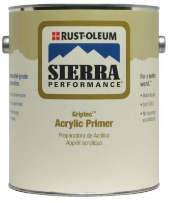 Rust-Oleum® Industrial Sierra Performance Griptec Multi-Surface Primers, 1 Gal Can, Hi-Hide White, Flat, 208028