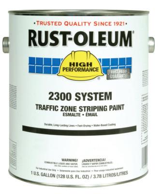 Rust-Oleum® Industrial High Performance 2300 System Inverted Striping Paints, 1 Gal Pail, Yellow, Matte, 2348402