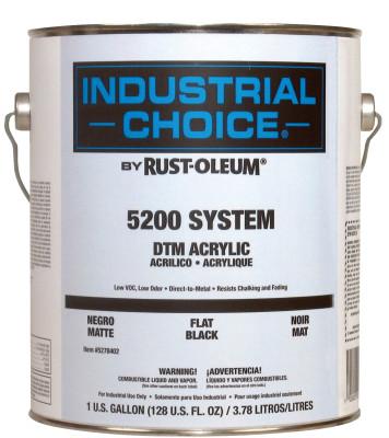 Rust-Oleum® Industrial Commercial 5200 System DTM Acrylics, Black, High Gloss, 5279402