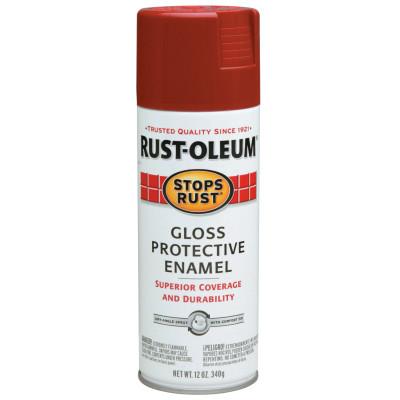 Rust-Oleum® Industrial Stops Rust® Protective Enamel Spray Paint, 12 oz Aerosol Can, Regal Red, Gloss Finish, 7765830