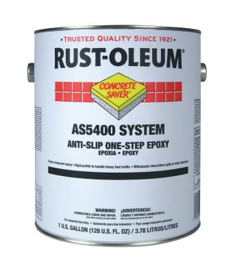 Rust-Oleum® Industrial 1 Gal A-S/O-S Floor Coating Slvr Gry, AS5482402