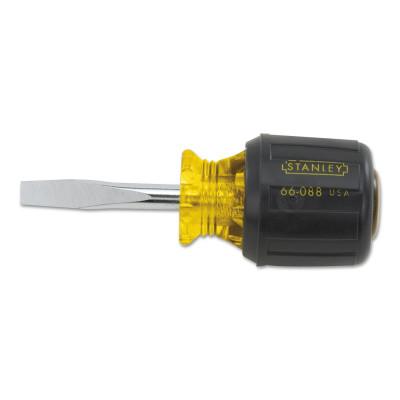 Stanley?? Products Vinyl Grip Standard Tip Screwdrivers, 1/4 in, 3 7/16 in Long, 66-088