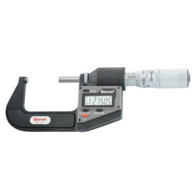 L.S. Starrett 3733 Series Electronic Micrometer without Output, 1"-2", .0001", Inch/Metric, 3732XFL-2