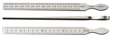 L.S. Starrett No. 270 Taper Gages, 0.01 in - 0.15 in, Steel, 51292