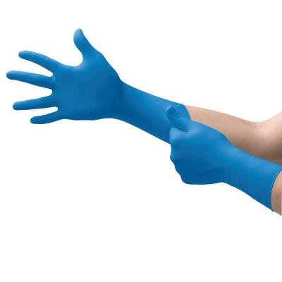 Ansell SafeGrip® SG-375 Examination Gloves, Medium, Natural Rubber Latex, Blue, SG-375-M