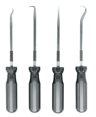 Ullman 4-Piece Hook & Pick Sets, Steel, O-Ring Removal/Marking Metal, PSP-4