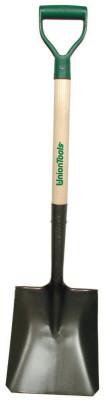 The AMES Companies, Inc. Square Transfer Shovel, 28" D-Grip White Ash Handle, 9 1/4x11 1/2, Reversed Step, 42106