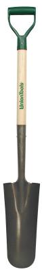 The AMES Companies, Inc. Drain & Post Spades, 14 X 4.75 Round Blade, 27 in White Ash Poly Big Grip D-Grip, 47107