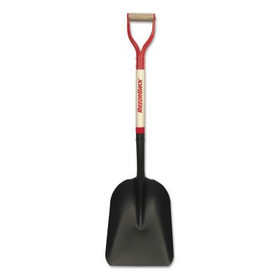 The AMES Companies, Inc. Steel Scoop, 15 in L x 11.125 in W blade, 30 in White Ash; Steel, D-Grip Handle, 50139